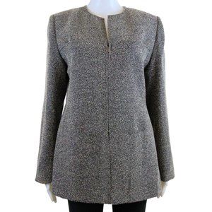 Vintage Black and Grey Suit Jacket - Size 10